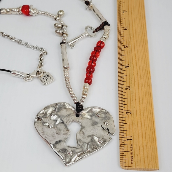 2014 Uno de 50 "Al rojo vivo" It's red hot! Heart Necklace - Picture 10 of 12